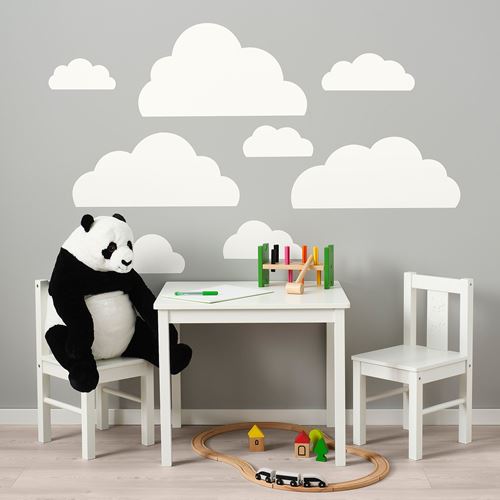 IKEA - KINNARED, dekoratif duvar etiketi, beyaz