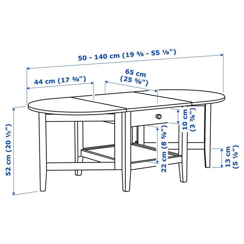 IKEA - ARKELSTORP, coffee table, black, 140x52 cm