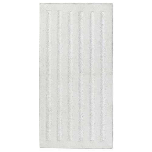 EMTEN, bath mat, white, 60x120 cm