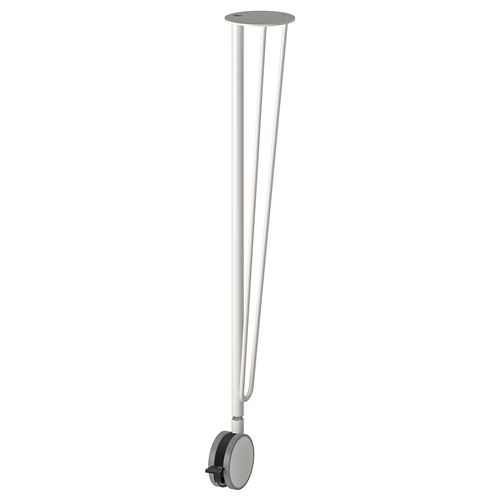 IKEA - KRILLE, desk leg, white, 70 cm