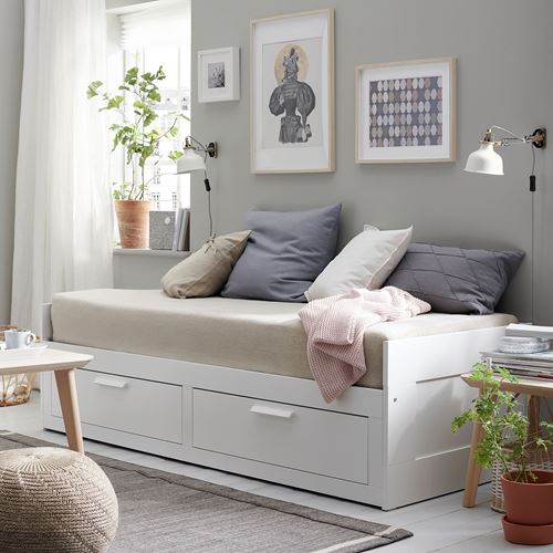 IKEA - BRIMNES, day-bed, white, 80x200 cm