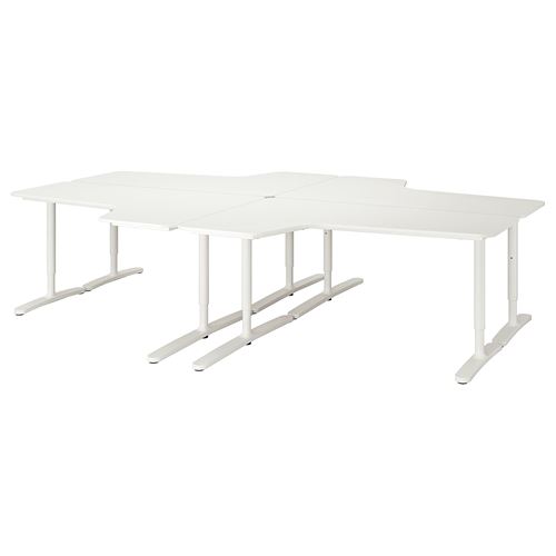 IKEA - BEKANT, conference table, white, 320x220 cm