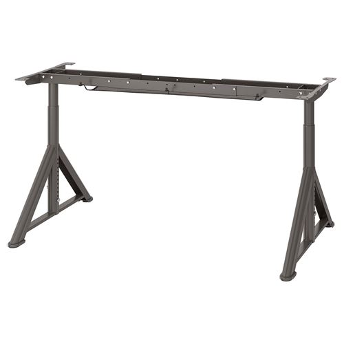 IKEA - IDASEN, underframe for table top, dark grey, 146x67x76 cm