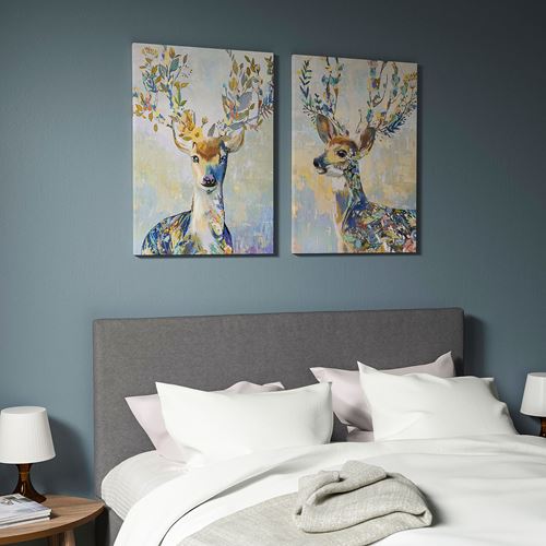 IKEA - PJATTERYD, resim, çok renkli, 50x70 cm