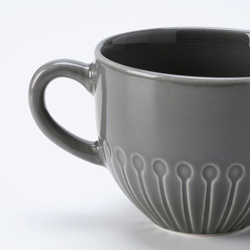 IKEA - STRIMMIG, mug, grey, 36 cl