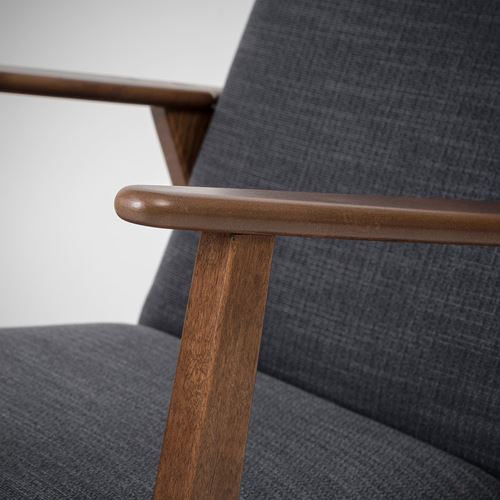 IKEA - EKENASET, tekli koltuk, hillared antrasit