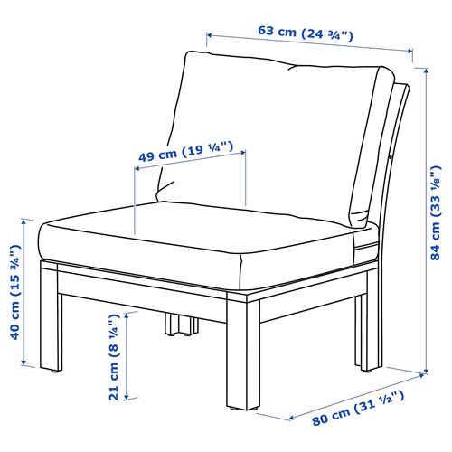 IKEA - APPLARÖ, garden armchair, brown