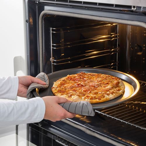 IKEA - HEMMABAK, pizza tin, grey, 34 cm