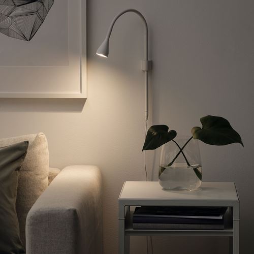 IKEA - NAVLINGE, table/wall uplighter, white