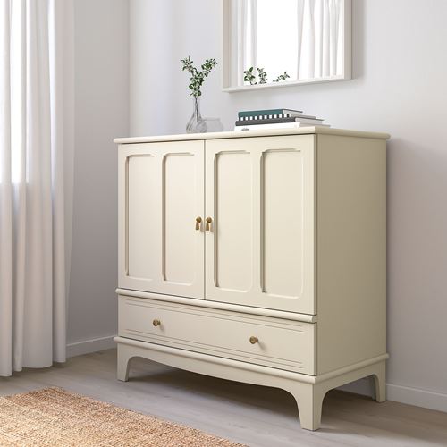 IKEA - LOMMARP, cabinet with doors, light beige, 102x101 cm