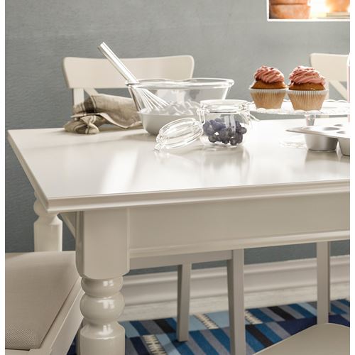 IKEA - INGATORP/INGOLF, yemek masası takımı, beyaz, 6 sandalyeli
