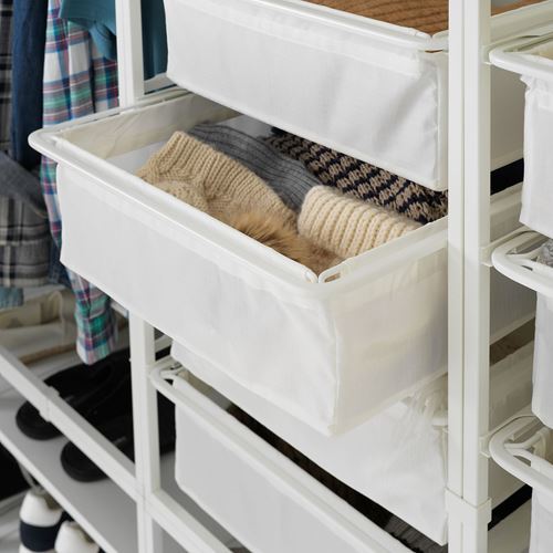 IKEA - JONAXEL, basket, white, 50x51x15 cm