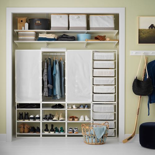 IKEA - JONAXEL, basket, white, 50x51x15 cm