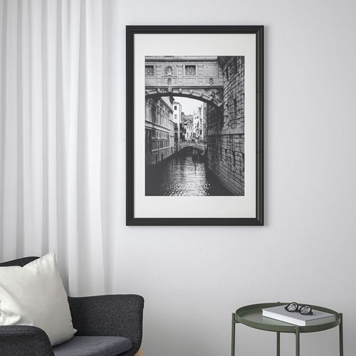 IKEA - EDSBRUK, black frame, black, 61x91 cm