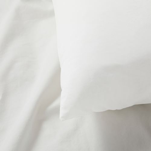 IKEA - NONNEA, pillowcase for body pillow, white, 40x140 cm