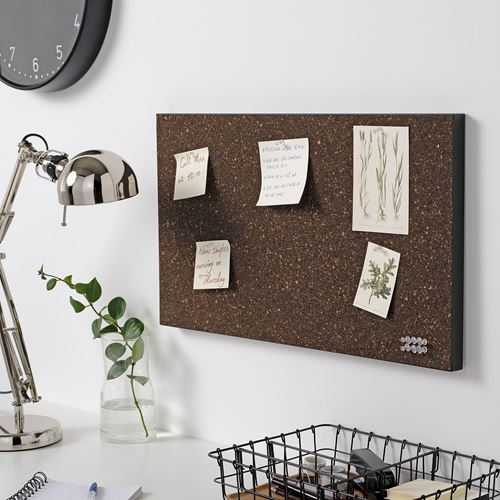 IKEA - SVENSAS, memo board, darkbrown, 35x60 cm