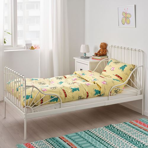 IKEA - MINNEN/LINDBADEN, extendable bed, white, 80x200 cm