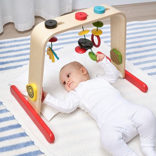 IKEA - LEKA, baby gym, multicolour, 55x43 cm