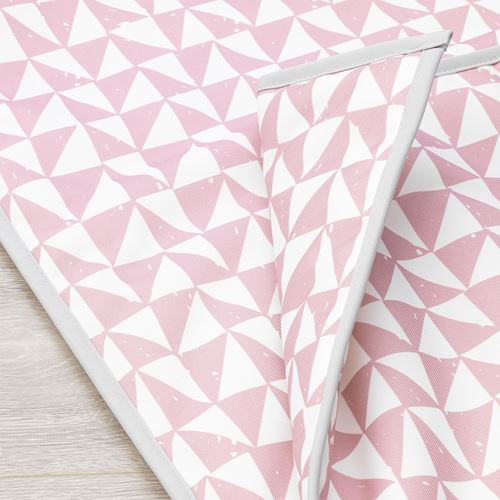 IKEA - LURVIG, blanket, pink/white, 100x150 cm