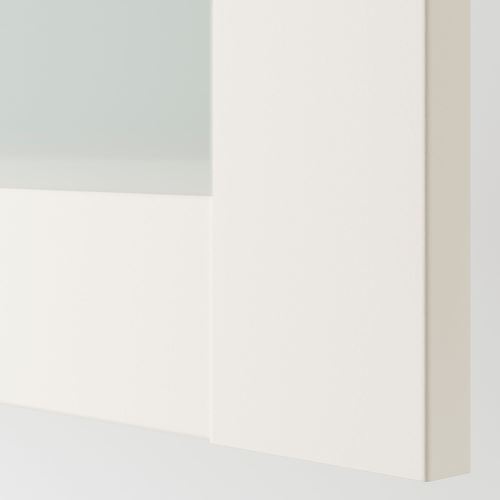 IKEA - BERGSBO, wardrobe door, white/glass, 50x229 cm