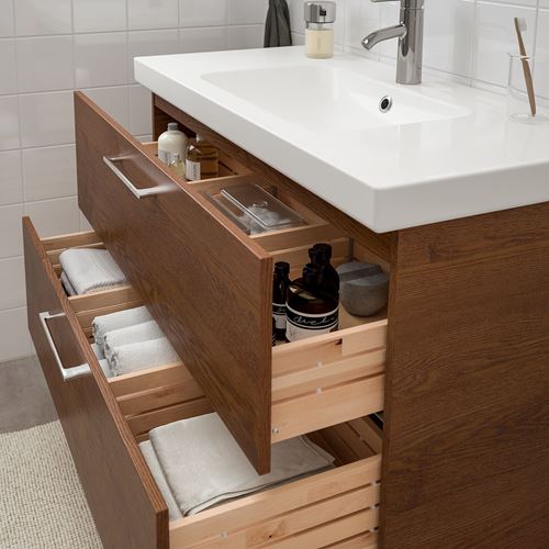IKEA - GODMORGON, wash-basin cabinet, ash, 100x47x58 cm