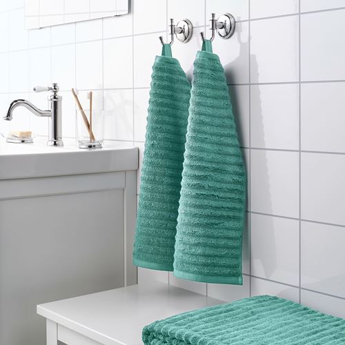 IKEA - FLODALEN, el havlusu, mavi-yeşil, 30x50 cm