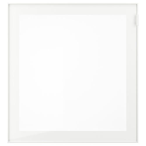 IKEA - GLASSVIK, kapak, beyaz buzlu cam, 60x64 cm