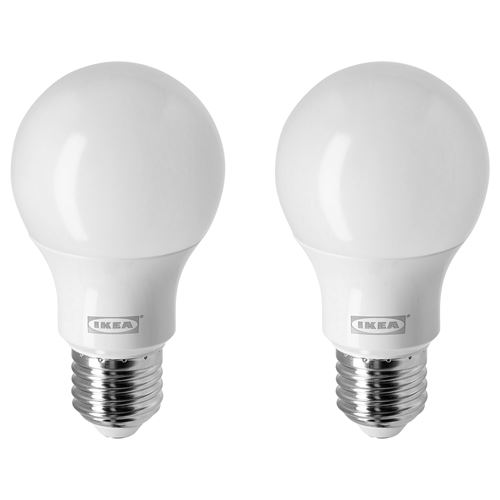 IKEA - RYET, LED bulb E27, Light colour: Warm white (2700 Kelvin)