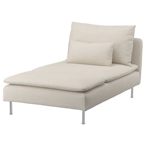 IKEA - SODERHAMN, cover for add-on chaise longue, Gunnared beige