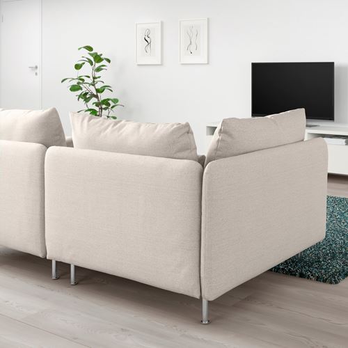 IKEA - SÖDERHAMN, 3'lü kanepe, gunnared bej
