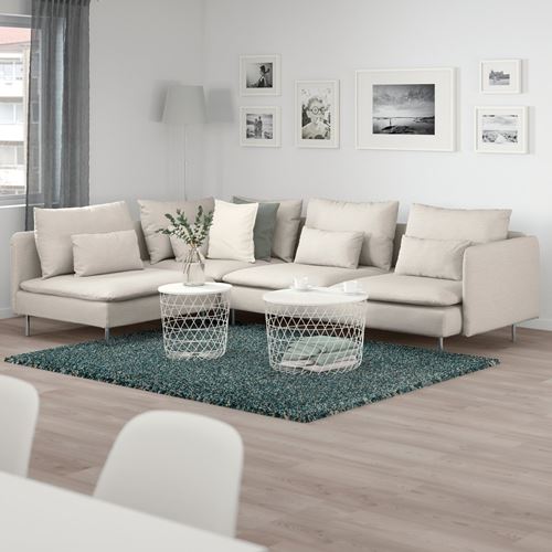 IKEA - SÖDERHAMN, 4'lü köşe kanepe, gunnared bej