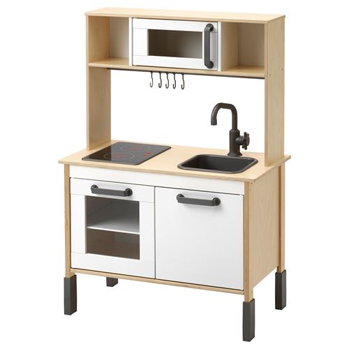 IKEA - DUKTIG, play kitchen, white/birch, 72x40x109 cm