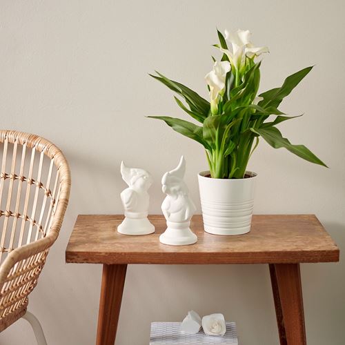 IKEA - MUSKOT, toprak saksı, beyaz, 15 cm