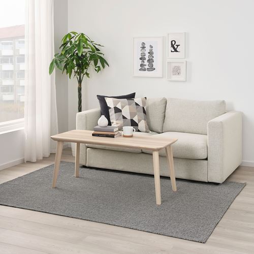 IKEA - TIPHEDE, large rug, grey/white, 155x220 cm