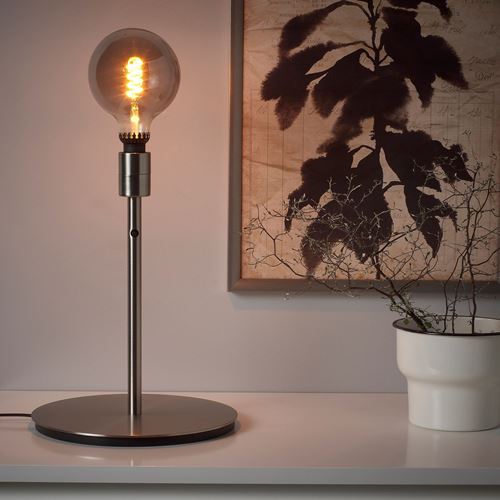 IKEA - ROLLSBO, LED ampul E27, gri şeffaf cam, 200 lm