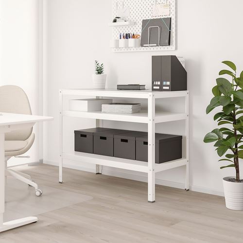 IKEA - BROR, work bench, white, 110x55 cm