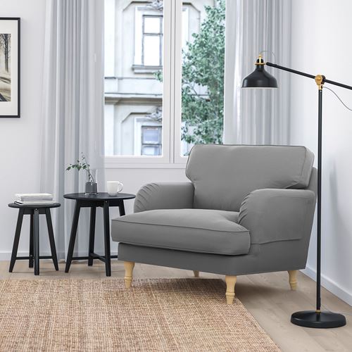 STOCKSUND ljungen medium grey armchair - 49315937 | IKEA