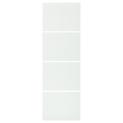 IKEA - NYKIRKE, panels for sliding door frame, frosted glass, 75x236 cm