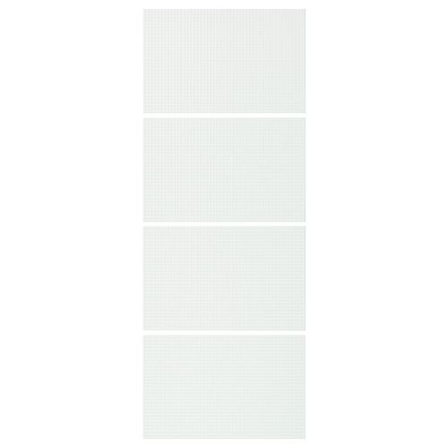 IKEA - NYKIRKE, panels for sliding door frame, frosted glass, 75x201 cm