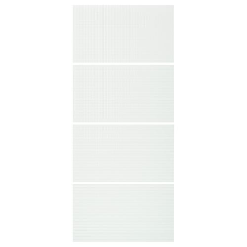 IKEA - NYKIRKE, pair of sliding doors, frosted glass, 100x236 cm