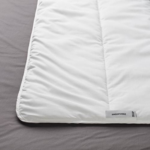 IKEA - SMASPORRE, double duvet, white, light warm