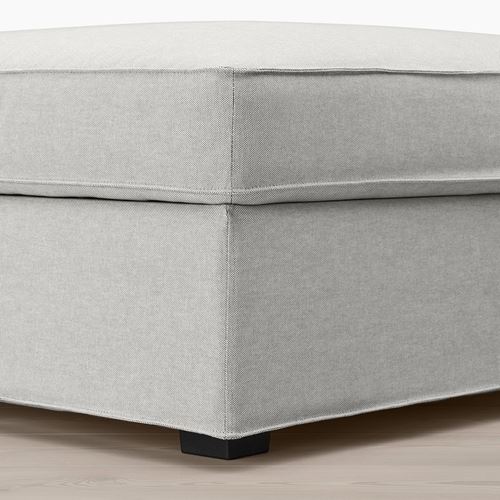 IKEA - KIVIK, pouffe with storage, orrsta light grey