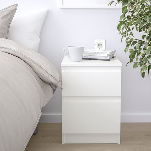 IKEA - KULLEN, bedside table, white, 35x49 cm