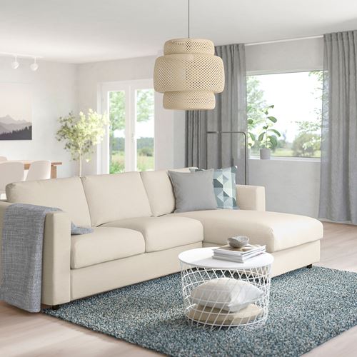 IKEA - VIMLE, 2-seat sofa and chaise longue, Gunnared beige