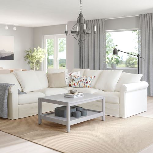 IKEA - GRÖNLID, 4-seat corner sofa, ınseros white