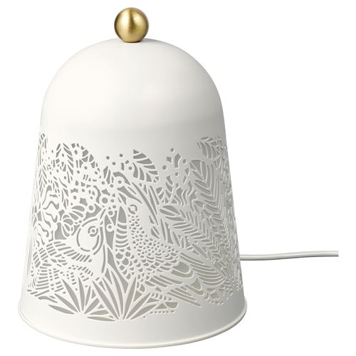 IKEA - SOLSKUR, children table lamp, brass-white