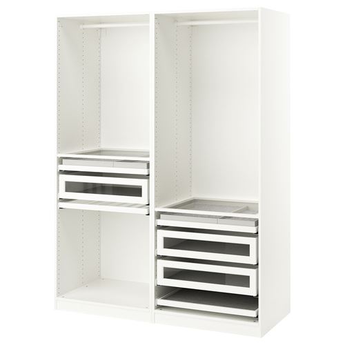 IKEA - PAX, PAX open wardrobe, white, 150x58x201 cm