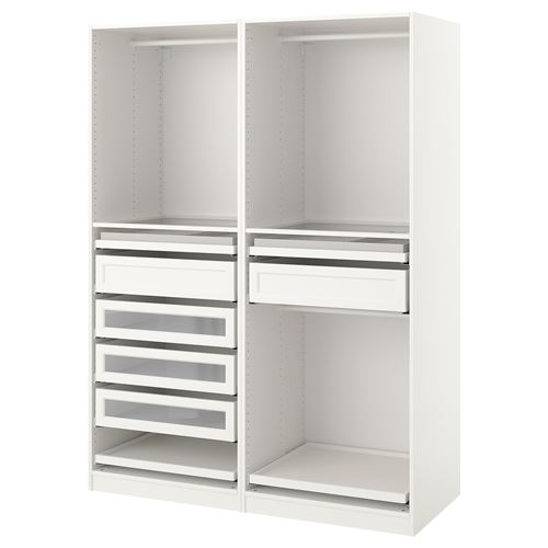 IKEA - PAX, PAX open wardrobe, white, 150x58x201 cm