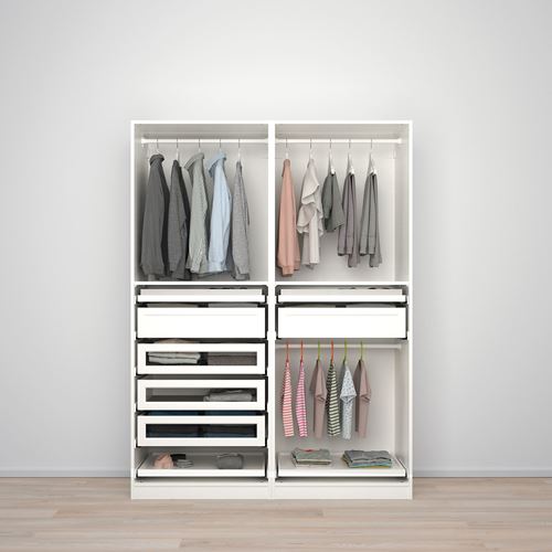 IKEA - PAX, PAX open wardrobe, white, 150x58x201 cm