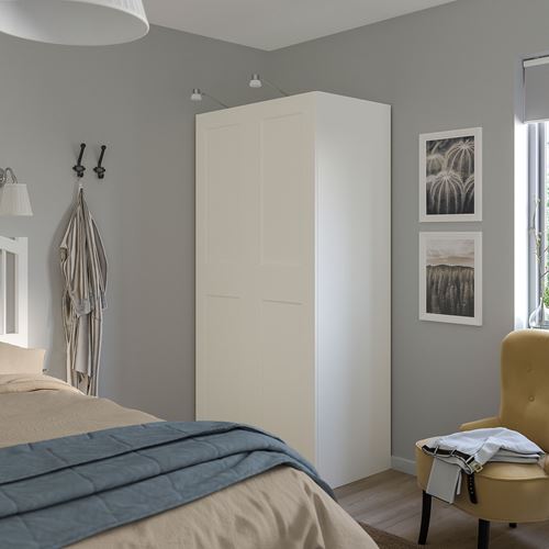 IKEA - PAX/GRIMO, PAX gardırop, beyaz, 100x60x201 cm